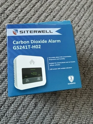 SITERWELL Co2 Carbon Dioxide Alarm Model No GS241T-H02