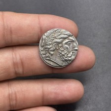 Unresearched Ancient Roman Greek Bronze Coated Coin Rare Collectable Coin 