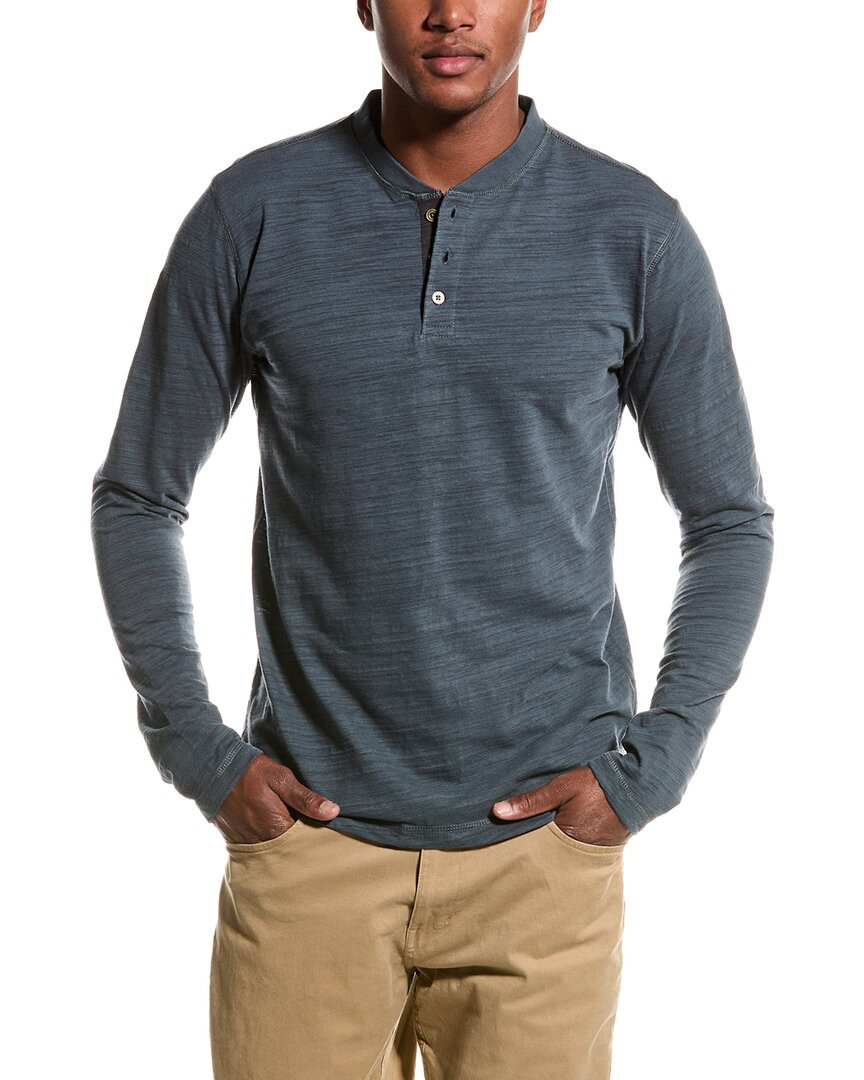 Винтажная рубашка Burnout Henley 1946 года выпуска, мужская, серая, M
