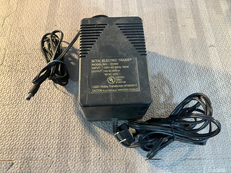 MTH RailKing Z-1000 Hobby Transformer - Model Train Power Unit - Tested Output V