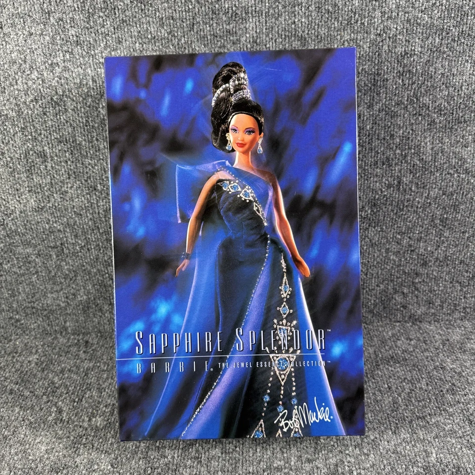 1996 Barbie Mattel Bob Mackie Jewel Essence Collection Barbie Dolls New Lot of 4 - Image 3 of 4