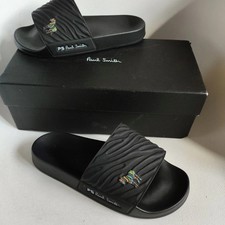 Paul Smith Mens Sliders Slides Size 6.5 No Black Designer Shoes 