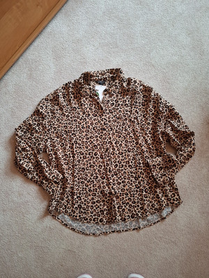 C&A Clockhouse Damen Bluse Gr.44 Tiger Leo Langarm Neu 