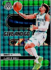 2024-25 Panini Mosaic #13 LaMelo Ball Give and Go Mosaic Green Charlotte Hornets