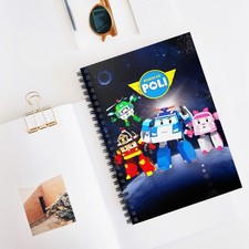 Custom Kids Robocar Poli Notebook, Kids Journal