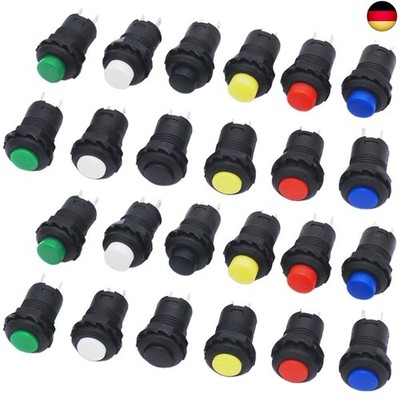 GTIWUNG 24 Stück Mini Push Button Schalter, 12mm Druckschalter, Mini 