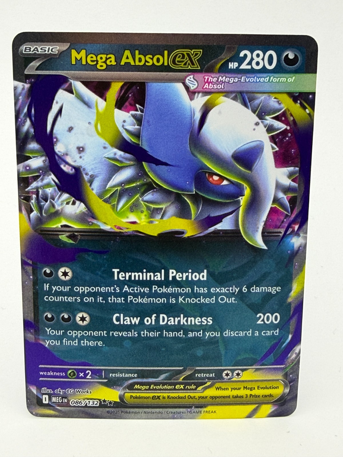 Pokemon Mega Absol Ex 086/132 Mega Evolution