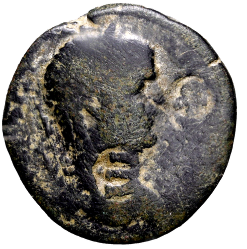 LEGIONARY COUNTERMARKS Decapolis. Petra . Caracalla. AD 198-217. Æ 25 Roman Coin