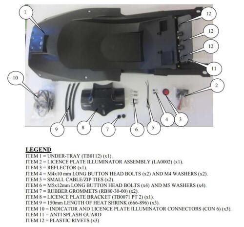 R&G Tail Tidy Suzuki Bandit GSX 650F 2008-2016 - Foto 5 di 12