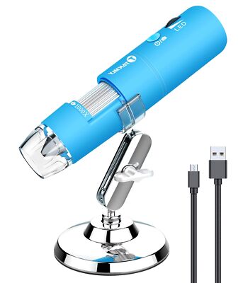 Wireless Digital Microscope Handheld USB HD Inspection Camera 50x-1000x Magni...