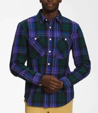 The North Face - Valley Twill Flannel Button Up Shirt - Size Men  s Large L - NWT