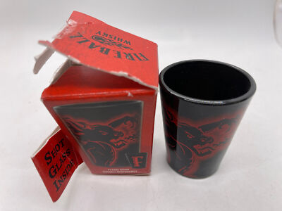 Fireball Cinnamon Red Shot Glass Letter L Limited Edition With Original Box