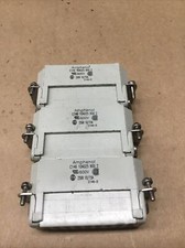 LOT OF 3 AMPHENOL C146 10A025 900 2 FEMALE CONTACT INSERT 600V 15A 720K144