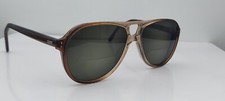 Vintage Art-Craft Passport I Brown Pilot Sunglasses USA FRAMES ONLY