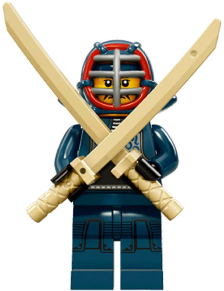 LEGO 71011 -12 Minifig Figurine Série 15 Kendo Fighter Samourai  + socle  - Photo 2/2