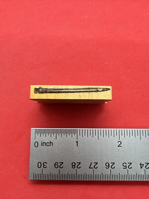 S1, Art Rubber Stamp,  Pencil (extra thin stamp) RARE