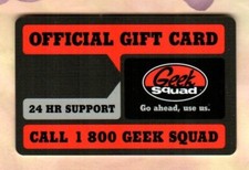 BEST BUY Geek Squad  2007  Gift Card  0 