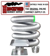 6 in. x 25 ft. Flexible Chimney Liner Insert Kit .006 316 Stainless Steel