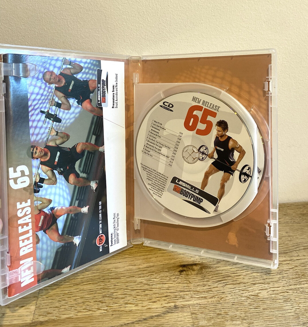 ウエイトトレーニング LESMILLS BODYPUMP CD DVD Les Mills Body Pump Release 65 DVD CD Notes Workout Gym