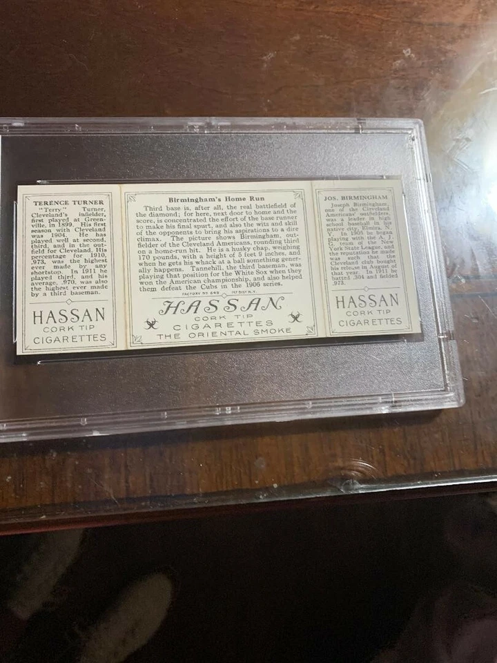 T202 Birmingham/ Turner PSA 8(MC) toughest common in set!  Razor sharp corners - Image 2 of 2