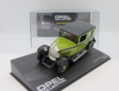 GC1612 IXO / OPEL COLLECTION / OPEL 10/40 HP 1925/29 GREEN 1/43