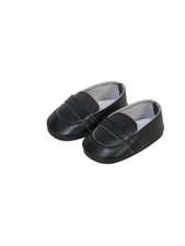 Boy Doll Clothes 18" Shoes Loafers Slip-On Black Fits American Girl Dolls