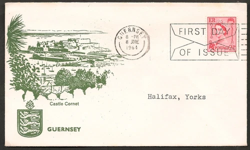Guernsey Stamps 1964 Castle Cornet 2 1/2d Definitive First Day Cover