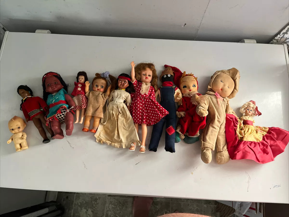 vintage dolls lot of 11 See Pic And Description