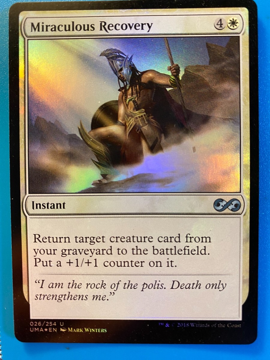 MTG 1x FOIL Miraculous Recovery Ultimate Masters Magic the Gathering Card  x1 NM