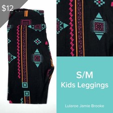 LuLaRoe Leggings S/M KIDS Aztec multicolored print NEW