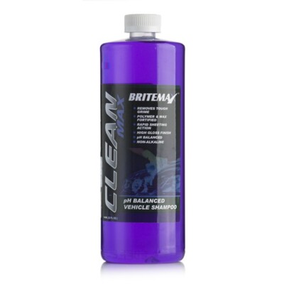 Britemax CLEAN MAX Shampoo 946ml - pH Balanced Shampoo - Wachs & Polymer angereichert