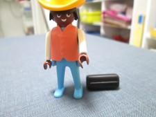 Playmobil - Reisender mit Kind aus dem Bahnhof Colorado Springs 3770 - vergilbt