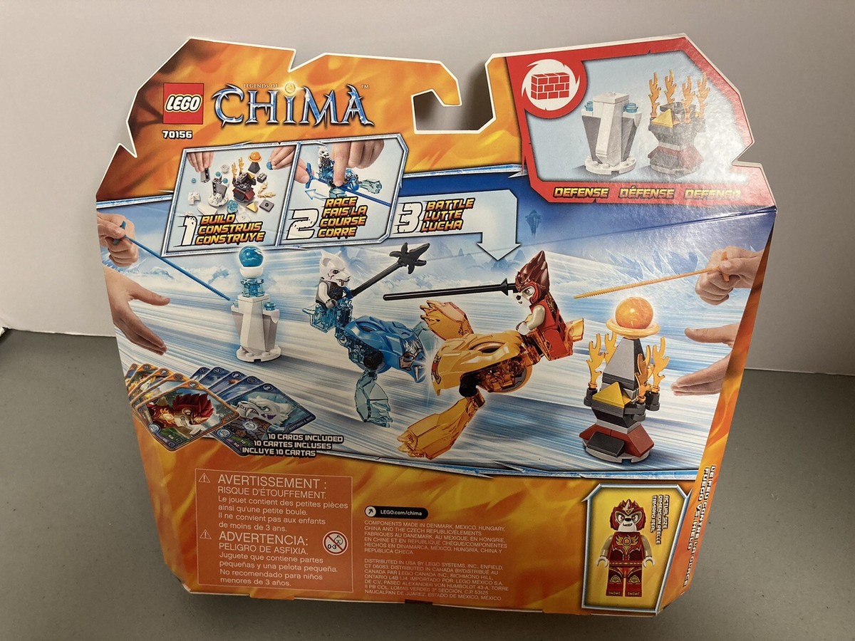 RETIRED SET 70156 - LEGO LEGENDS OF CHIMA: FIRE vs ICE- SPEEDoRZ