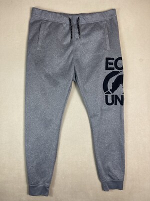 Ecko Unltd Pants Mens 2XL Gray Tapered Elastic Waist Fleece Jogger Sweatpants
