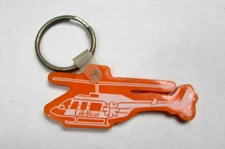 Vtg Southeast Missouri Hospital Helicopter Key Chain Key Ring Fob Advertising