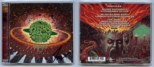 CD Rings Of Saturn Gidim Nuclear Blast SIGNED COPY Case 2CD Limited Edition EX - Foto 2 di 3