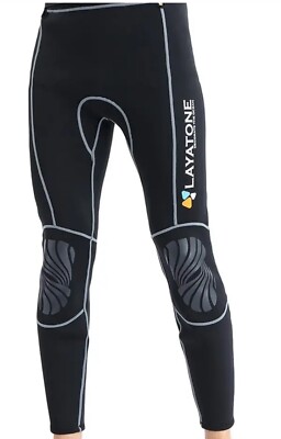 LayaTone Wetsuit Pants Women Men 3mm Neoprene Suits Surfing Canoeing Medium M