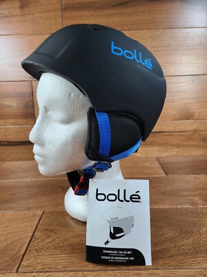 bolle Ski Snowboard Black Matte Helmet Child Kids Junior XS 49-54cm *NEW w/ Tag 