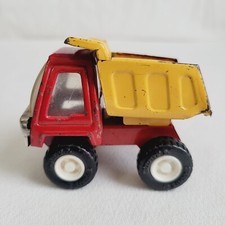 Buddy L Construction Dump Truck Japan Red  Yellow as-is - read issues