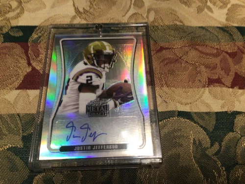 2020 leaf Metal draft Justin Jefferson Rc auto 14/60