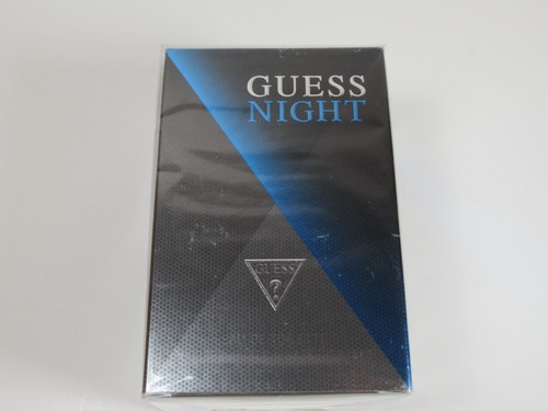 New in Sealed Plastic Guess Night For Men Eau De Toilette Natural Spray 1.7 Oz