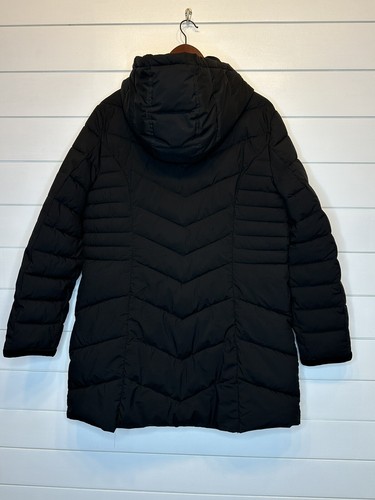 Cappotto tampone donna Preston & York XL nero finitura velluto lungo lunghezza media cerniera - Foto 8 di 13