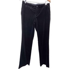 Ralph Lauren Women s Black Velvet Straight Leg Pants Size 6