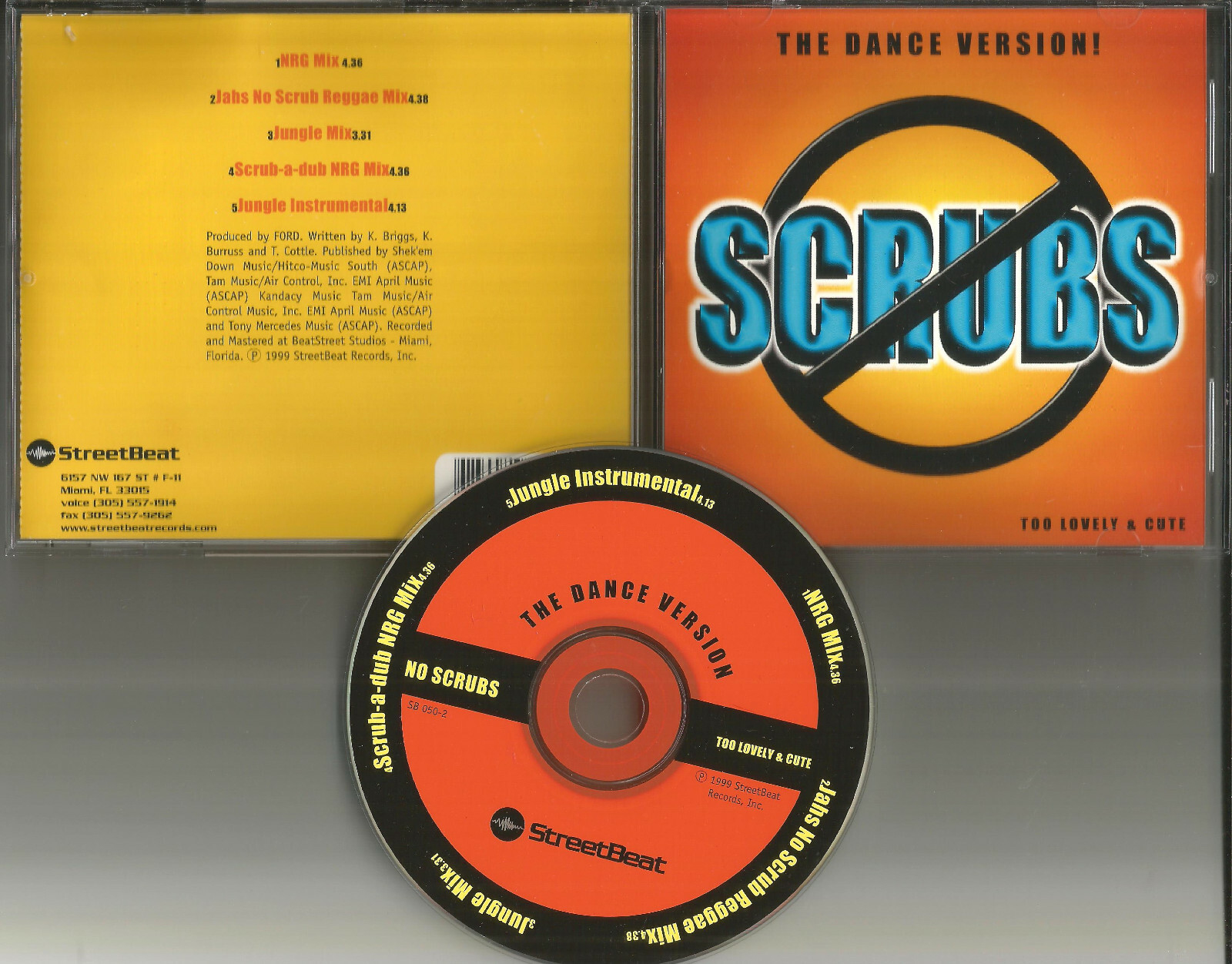 TLC remake cover TOO LOVELY & CUTE Scrubs 5TRX REMIXES & INSTRUMENTAL