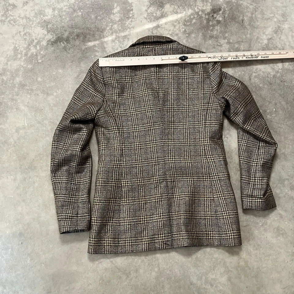 Blazer Nine West Mujer XS Marrón Dorado Doble Pecho Metálico Academia Oficina Foto 4 de 4