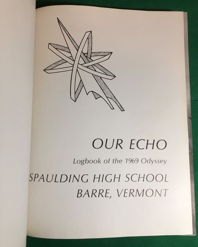 1969 Our Echo Spaulding High School Yearbook Barre Vermont Richard Nixon Letter - Imagen 4 de 6