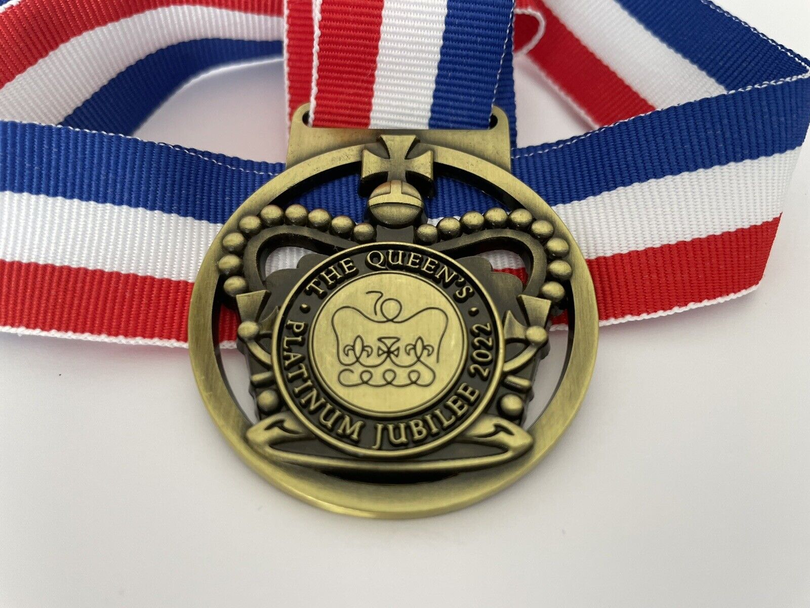 Queens Jubilee Crown Medal - Running Event, Street Party, School, Kids, Keepsake