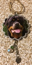 Handmade Recycled Christmas Ornament Hanger Canine Dog Breeds - ROTTWEILER