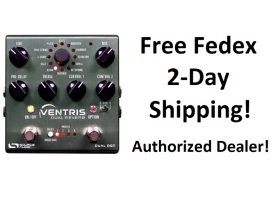 New Source Audio SA262 Ventris Dual Reverb One Series Guitar Effects Pedal