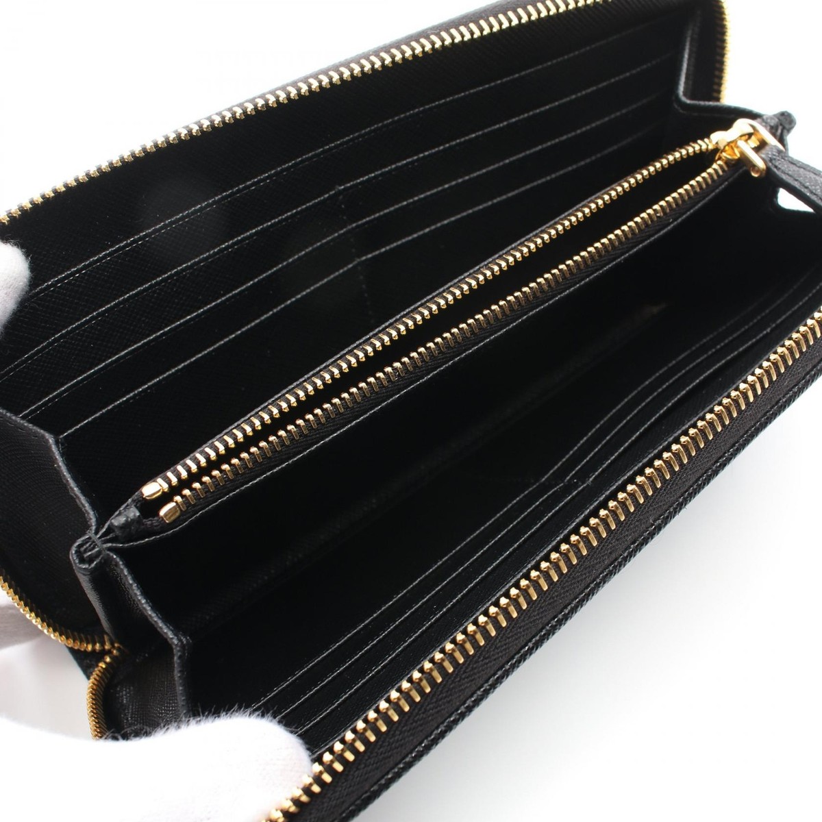 PRADA Around long wallet 1ML5062DMIF0002 Nylon Saffiano